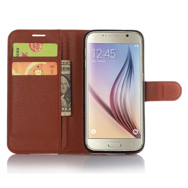 Klassisk Samsung Galaxy S7 Flip Etui - Brun Brown