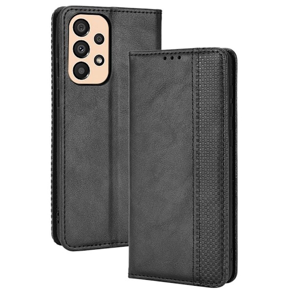 Bofink Vintage läder Samsung Galaxy A23 fodral - Svart Svart