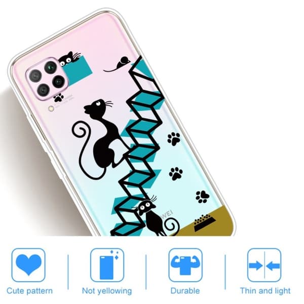 Deco Huawei P40 Lite / Nova 6 SE deksel - Trapp Black