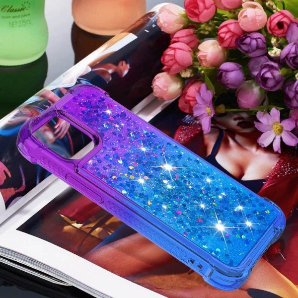 Princess iPhone 13 Pro Max Suojakuori - Violetti / Sininen Multicolor