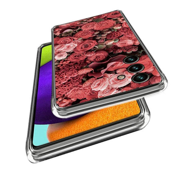 Deco Samsung Galaxy A54 Etui - Artless Million Blomster Red