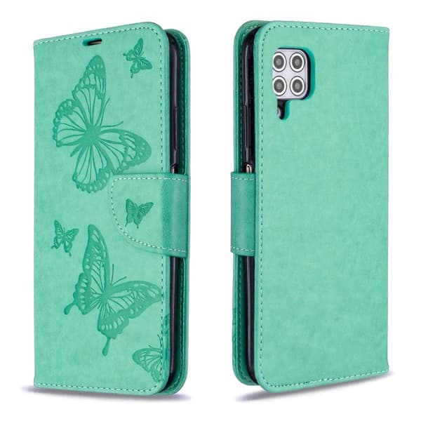 Butterfly läder Huawei P40 Lite / Huawei Nova 6 SE fodral - Grön Grön