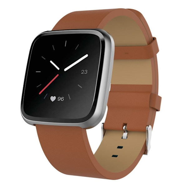Fitbit Blaze / Versa Lite / Versa urrem i okselæder - Brun Brown