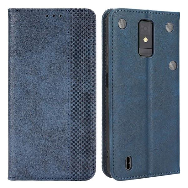 Bofink Vintage ZTE Blade A32 Nahkakotelo - Sininen Blue