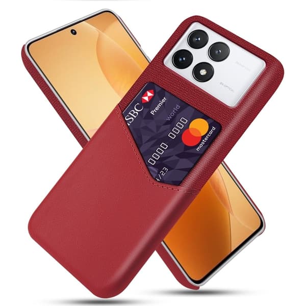 Bofink Xiaomi Redmi K70E / Xiaomi Poco X6 Pro korttikotelo - Punainen Red