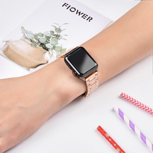 Apple Watch (41mm) 3 helmiäinen muodikas kelloranneke - Kulta Gold