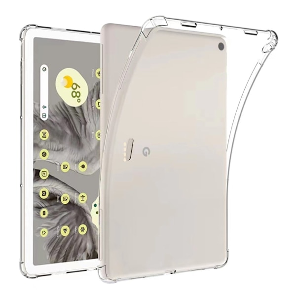 Frostat halvgenomskinligt skydd för Google Pixel Tablet - Transparent Transparent