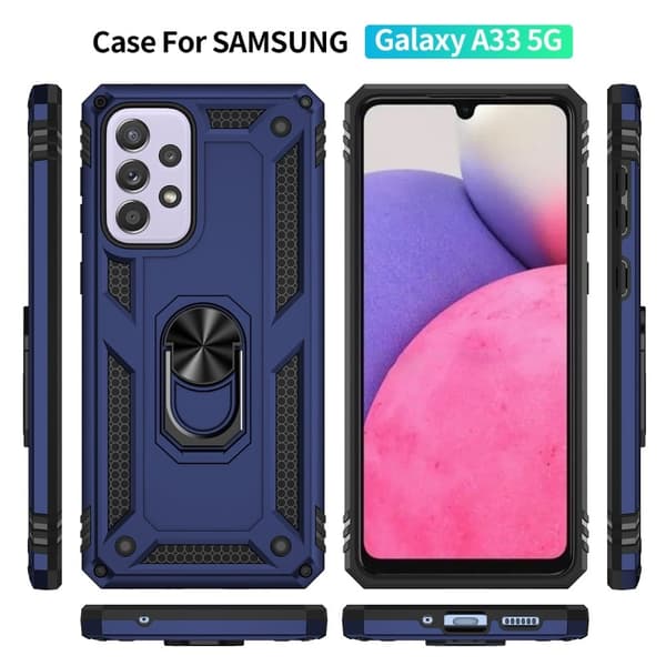 Ring Guard-fodral - Samsung Galaxy A33 5G - Blå Blå