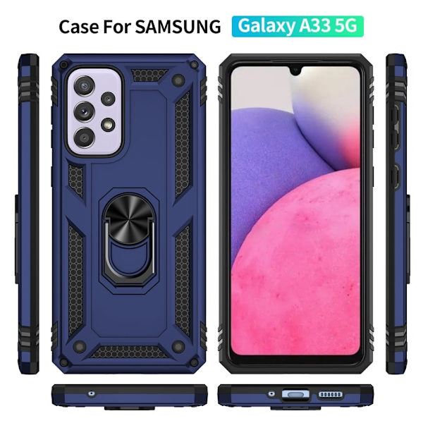 Ring Guard - Samsung Galaxy A33 5G - Sininen Blue
