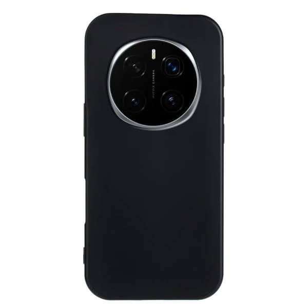 Honor Magic7 5G fleksibelt etui blødt mat anti-fingeraftryk telefonbagside - Sort Black