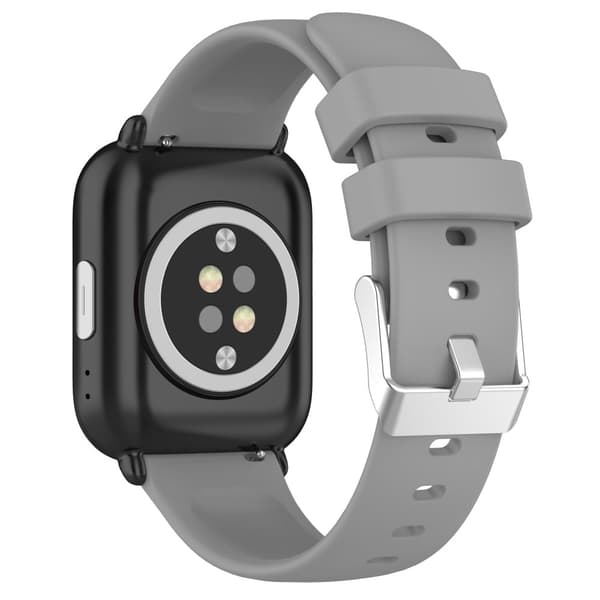 Huami Amazfit Active / GTS 4 Mini Silicone Watch Band 20mm Replacement Strap - Lysegrå Silver grey