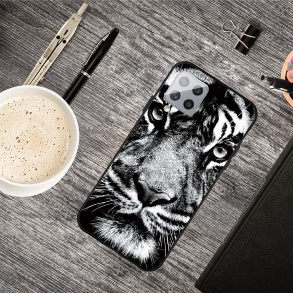 Imagine Samsung Galaxy A42 5G etui - tiger Silver grey