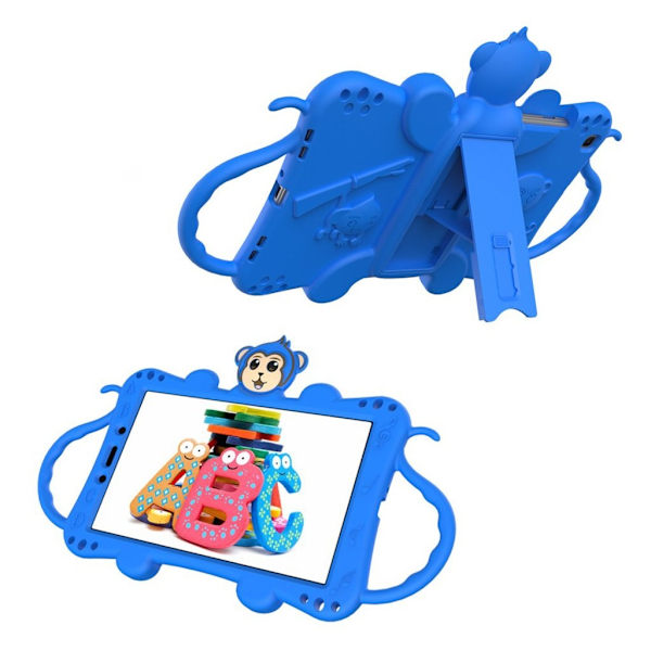 Monkey style silikone etui til Samsung Galaxy Tab A 8.0 (2019) - blå Blue