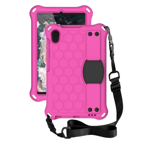 Huawei Mediapad M5 Lite / M6 8.4 Honeycomb Tekstur Etui - Rose / Sort Pink