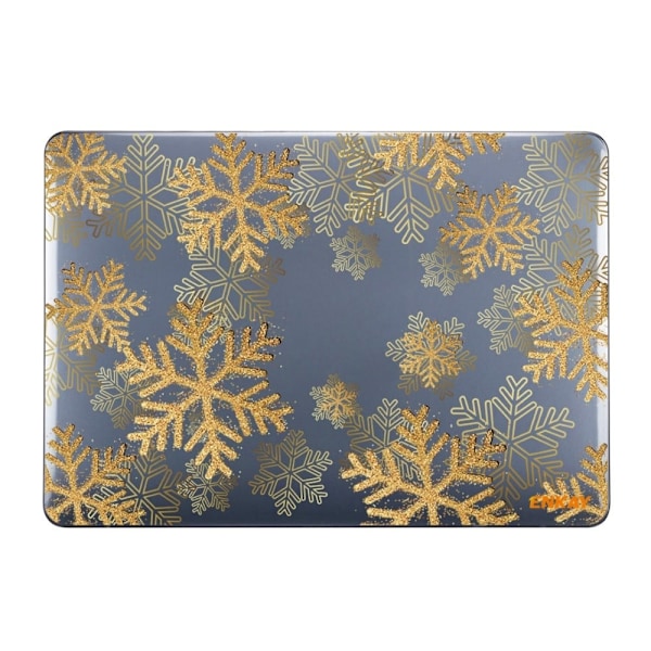 HAT PRINCE MacBook Pro 16 M1 Max / M1 Pro (A2485, 2021) skydd i vintage blomstil - Snöflinga I Guld Guld