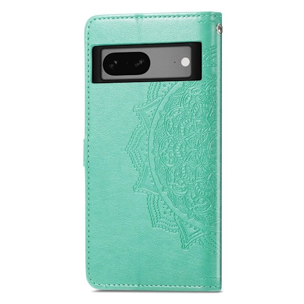 Mandala Google Pixel 7a Flip Fodral - Grön Grön