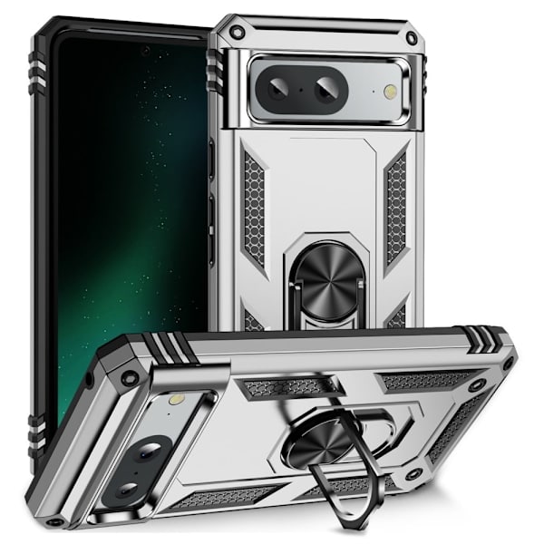 Bofink Combat Google Pixel 8A deksel - Sølv/Grå Silver grey