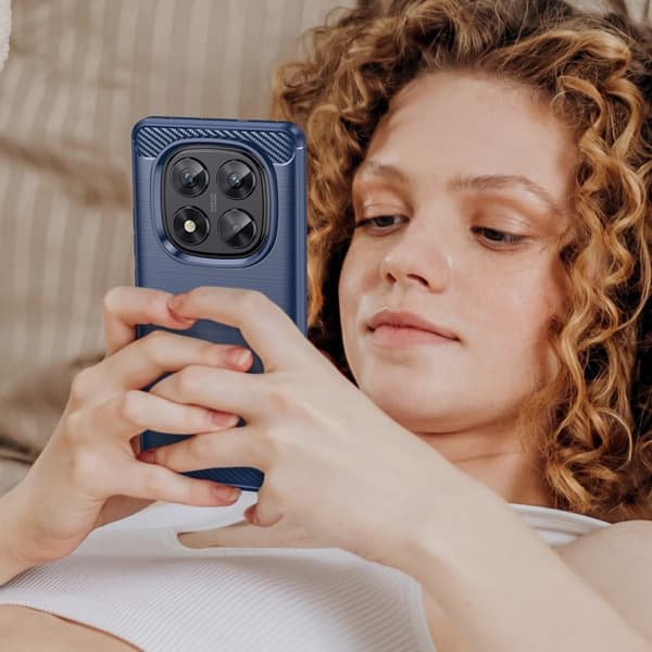 Carbon Flex Xiaomi Redmi Note 14 Pro 5G kotelot - Sininen Blue