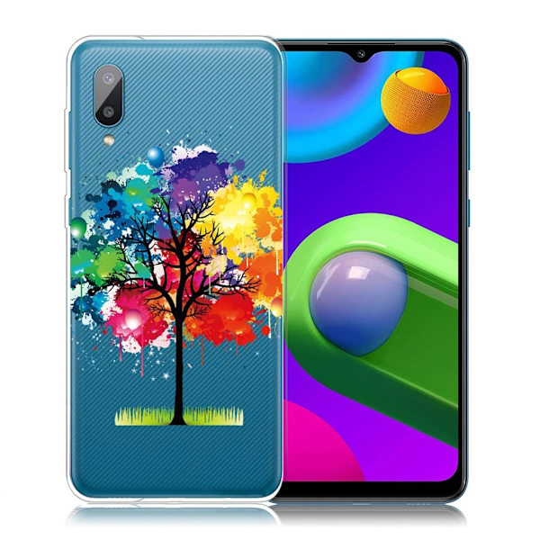 Deco Samsung Galaxy M02 / A02 Etui - Farverig Træ Multicolor