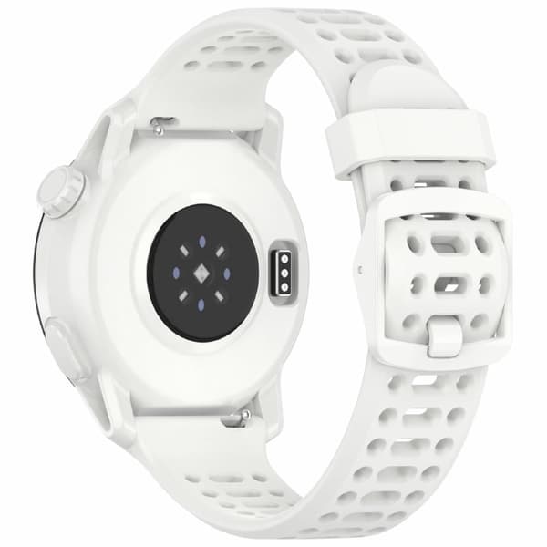 Coros Pace 3 / Apex 2 Pro / Apex Pro Silikonarmband Solid Color 22mm Klockarmband - Vit Vit
