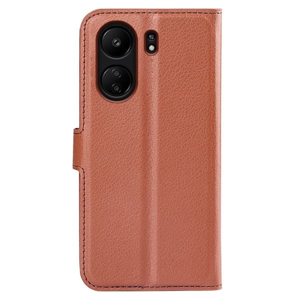 Classic Xiaomi Redmi 13C / Xiaomi Poco C65 flip etui - Brun Brown