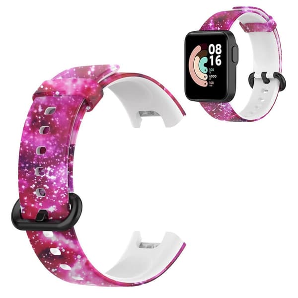 Xiaomi Mi Watch Lite / Redmi Watch pattern silicone watch band - Starry Sky Rosa