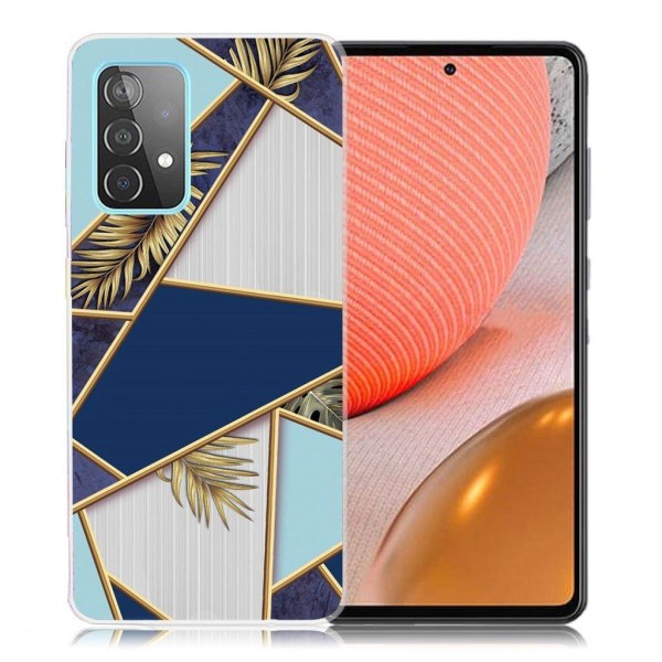 Marble design Samsung Galaxy A72 5G kotelot - Fragmentti Väri Ja Viiniköynnös Multicolor