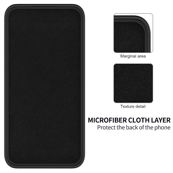 Matte Liquid Samsung Galaxy A55 silikone cover - Sort Black