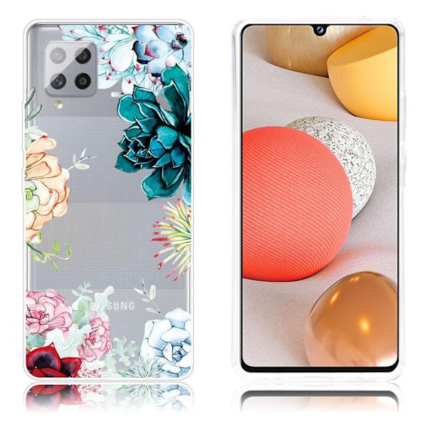 Deco Samsung Galaxy A42 5G Etui - Blomst Multicolor