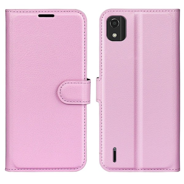 Klassisk Nokia C2 2nd Edition flip etui - Pink Pink