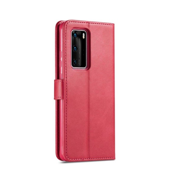LC.IMEEKE Huawei P40 Flip Etui - Rød Red