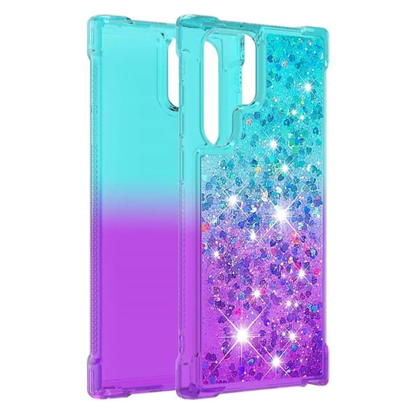 Princess Samsung Galaxy S22 Ultra Cover - Himmelblå / Lilla Multicolor