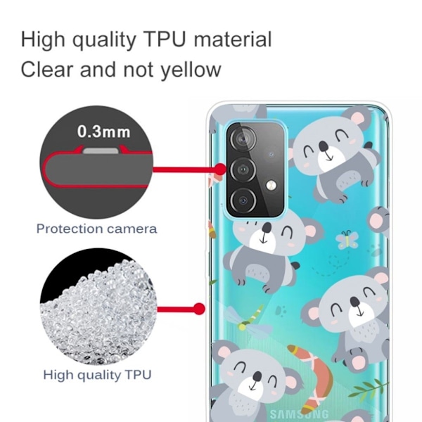 Deco Samsung Galaxy A82 5G skal - Koala Silvergrå