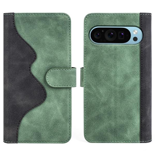 Tofarget lærdeksel for Google Pixel 9 - Grønn Green