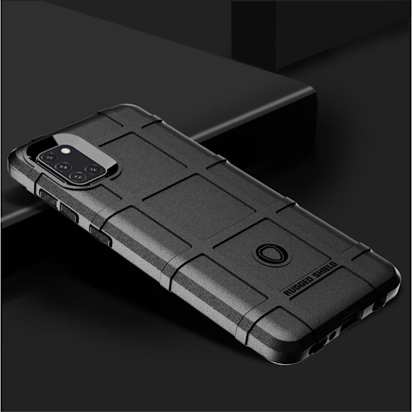 Rugged Shield kuoret - Samsung Galaxy A31 - Musta Black