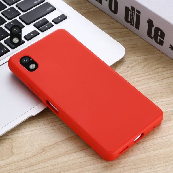 Matte Liquid Sony Xperia Ace III silikone cover - Rød Red