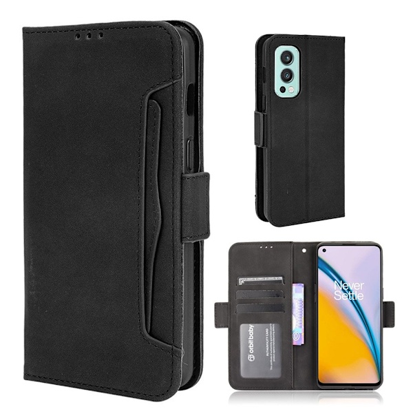 Moderni Nahkalaukku For OnePlus Nord 2 5G - Musta Black
