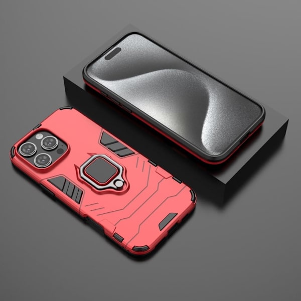 Støtsikkert iPhone 16 Pro Max Panther-telefonetui - Rød Red
