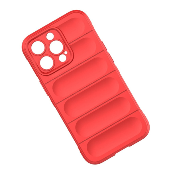 Mjukt greppformat iPhone 13 Pro skal - Röd Röd