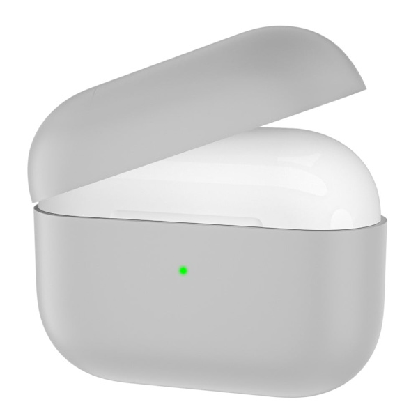 AirPods 3 enkelt silikonetui - Lysegrå Silver grey
