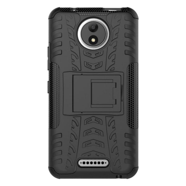 Motorola Moto Hybridcover med kickstand - Sort Black