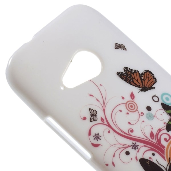 Butterfly läder HTC One Mini 2 fodral - Flerfärgad multifärg