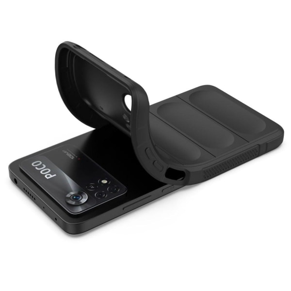 Mjukt greppformat Xiaomi Poco X4 Pro 5G skal - Silver/Grå Silvergrå