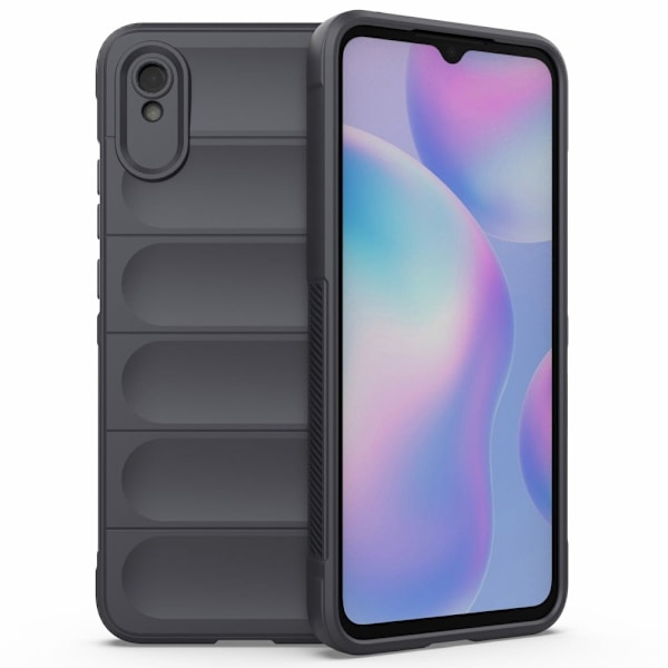 Blødt grebsformet cover til Xiaomi Redmi 9A - Sølv/Grå Silver grey