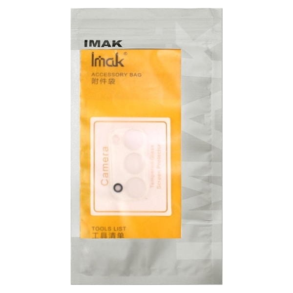 IMAK iPhone 13 Mini / 13 kameralinsebeskytter af hærdet glas + linsedæksel Transparent