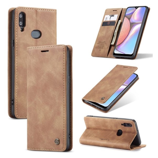 CaseMe Samsung Galaxy A10s Vintage Etui - Brun Brown