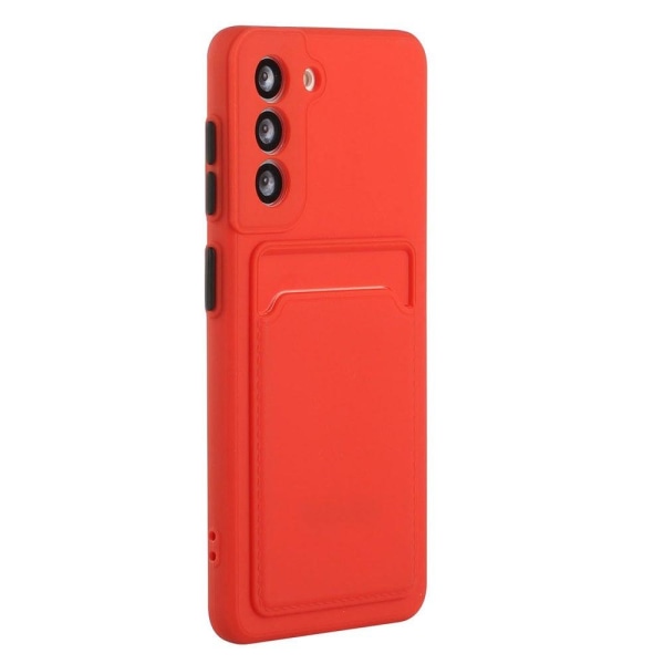Samsung Galaxy S23 Plus skal med korthållare - Röd Röd