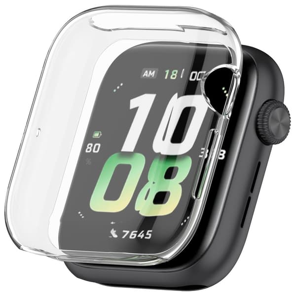 Honor Watch 5 Electroplating Flexible Protective Cover Watch Case with Screen Film - Transparent Transparent
