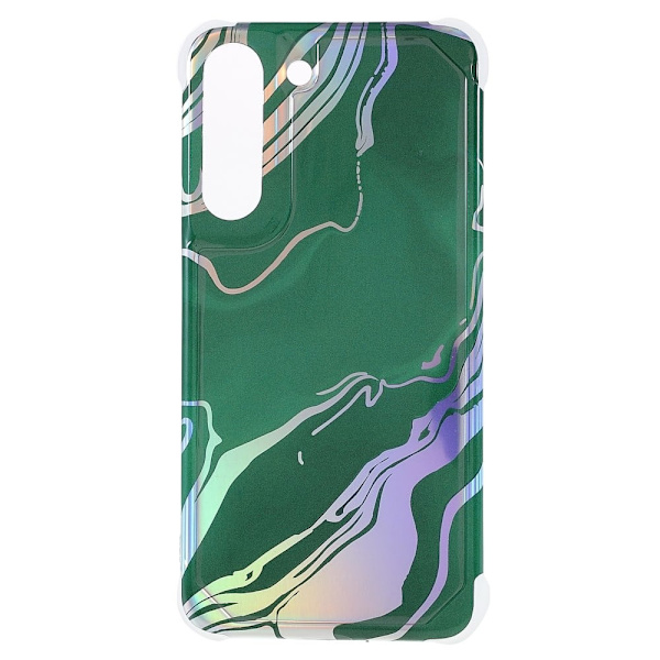 Marble Samsung Galaxy S22 Plus Etui - Green Dash Green