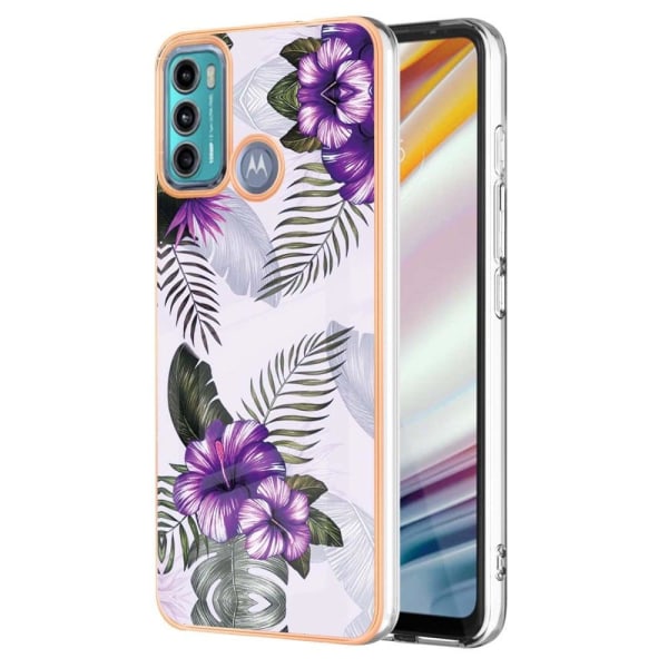 Marmormotiv Motorola Moto G60 / Motorola Moto G40 Fusion skal - Lila